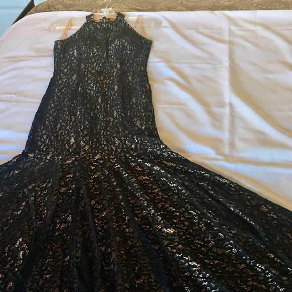 Jovani Black/Nude Evening Gown - Picture 6 of 8